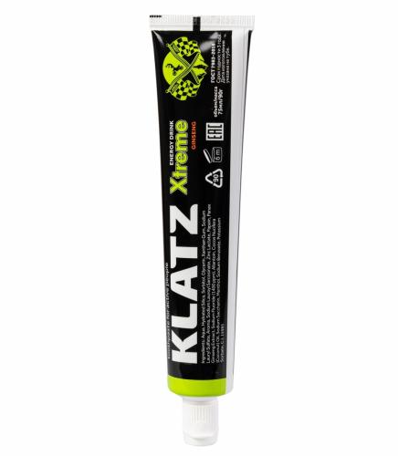 Клатц Зубная паста для активных людей «Женьшень», 75 мл (Klatz, Xtreme Energy Drink), фото-4