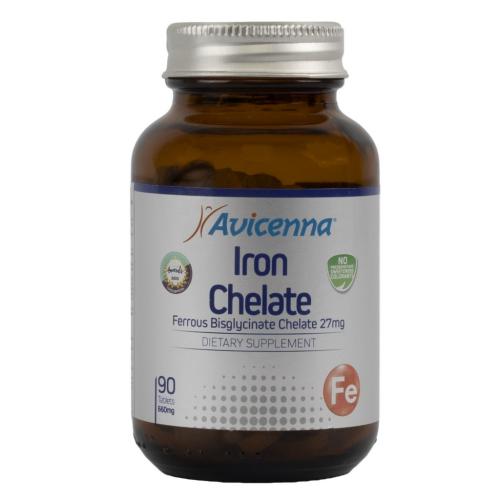 Авиценна Хелатное железо 27 мг, 90 таблеток (Avicenna, Витамины и минералы)