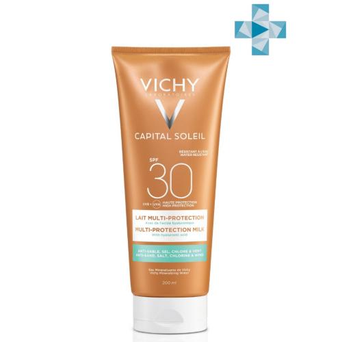 Виши Увлажняющее солнцезащитное молочко SPF 30, 200 мл (Vichy, Capital Soleil)