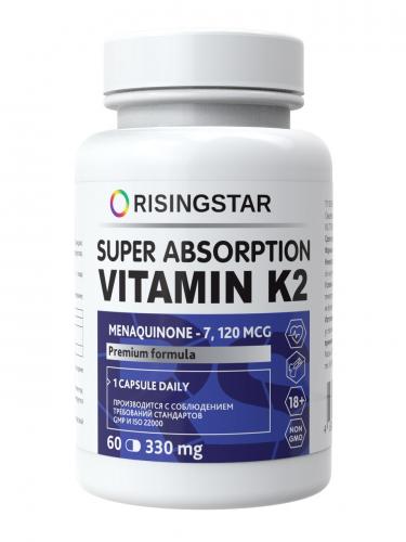 Рисингстар Комплекс &quot;Витамин К2 менахион-7&quot; 330 мг, 60 капсул (Risingstar, )