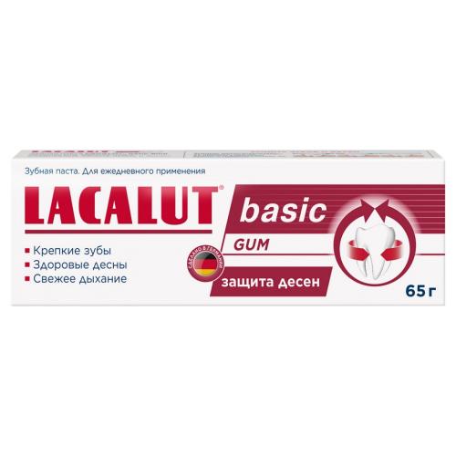 Лакалют Зубная паста Basic Gum для защиты десен, 65 г (Lacalut, Зубные пасты), фото-2