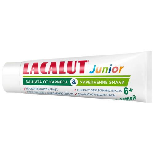 Лакалют Детская зубная паста Junior &quot;Защита от кариеса и укрепление эмали&quot; 6+, 65 г (Lacalut, Зубные пасты), фото-3
