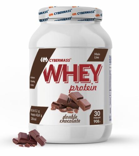 Сухой белковый концентрат Whey &quot;Двойной шоколад&quot;, 908 г (Protein Line)