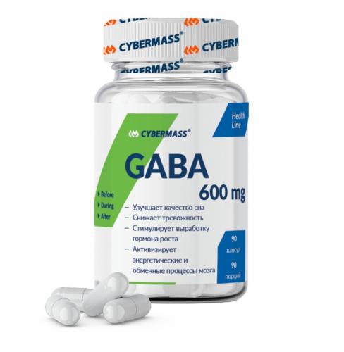КиберМасс Биологически активная добавка Gaba 600 мг, 90 капсул (CyberMass, Health line)