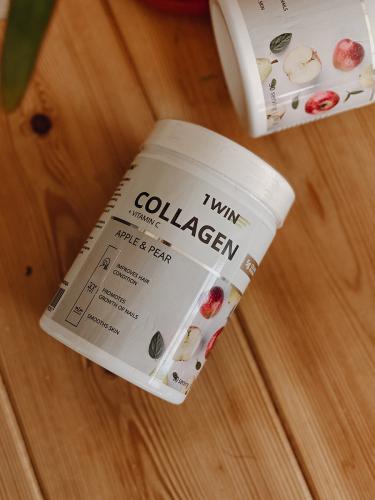Комплекс &quot;Коллаген с витамином С&quot; со вкусом яблоко-груша, 30 порций, 180 г (Collagen), фото-6