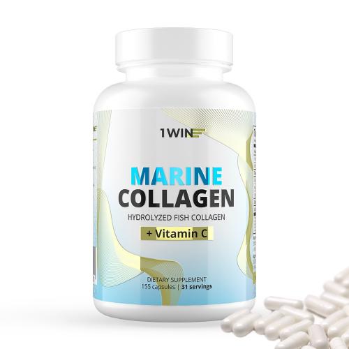 Комплекс «Морской коллаген с витамином С», 155 капсул (Collagen)