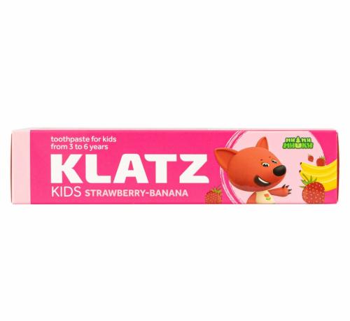 Клатц Детская зубная паста &quot;Клубника-банан&quot; без фтора, 40 мл (Klatz, Ми-ми-мишки), фото-7