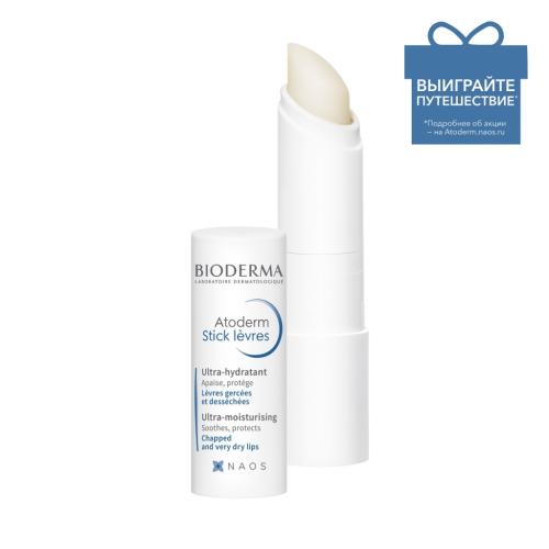Биодерма Стик для губ, 4 г (Bioderma, Atoderm)