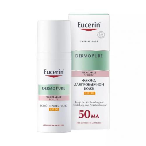 Эуцерин Флюид для жирной и проблемной кожи SPF 30, 50 мл (Eucerin, DermoPure)