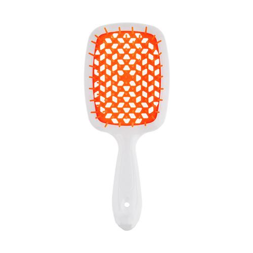 Джанеке Щетка Superbrush The Original для волос, белая с коралловым, 20,3 x 8,5 x 3,1 см (Janeke, Щетки)