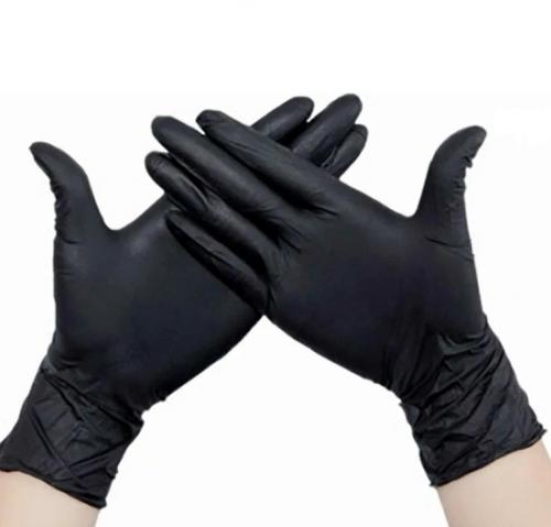 Перчатки нитриловые Ecolat размер М черные, 100 шт (Чистовье, Расходные материалы для рук и ног)