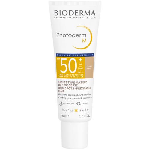 Биодерма Солнцезащитный крем-гель M SPF 50+, светлый оттенок, 40 мл (Bioderma, Photoderm)