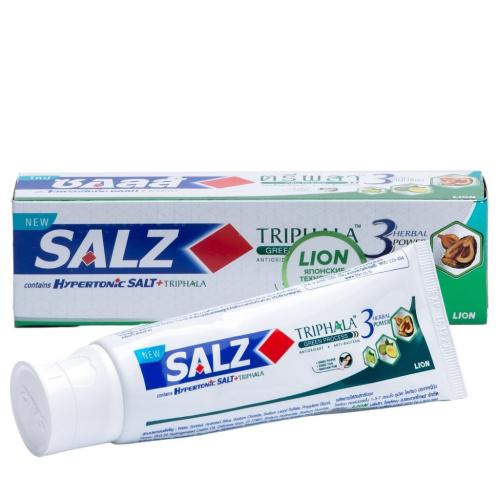 Лион Тайланд Зубная паста Herbal с гипертонической солью и трифалой, 80 г (Lion Thailand, Salz)