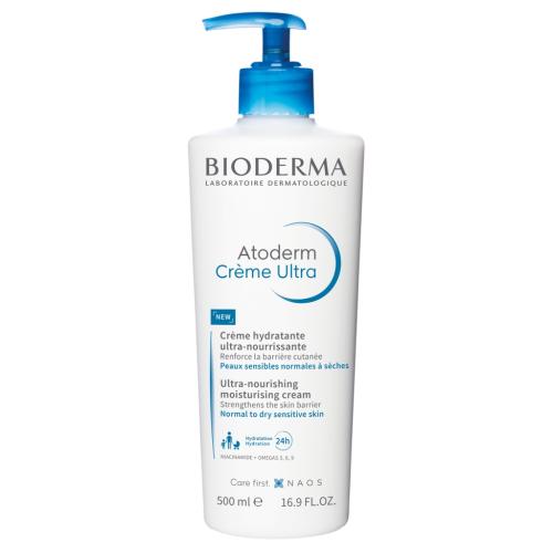 Биодерма Набор для лица и тела: масло для душа 1 л + крем Ультра 500 мл (Bioderma, Atoderm), фото-3