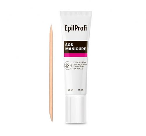 ЭпилПрофи Набор: гель-скатка SOS Manicure для удаления кутикулы на руках + апельсиновая палочка (EpilProfi, )