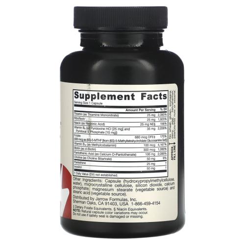 Джарроу Комплекс B-Right, 100 капсул (Jarrow, Энергия & метаболизм), фото-2