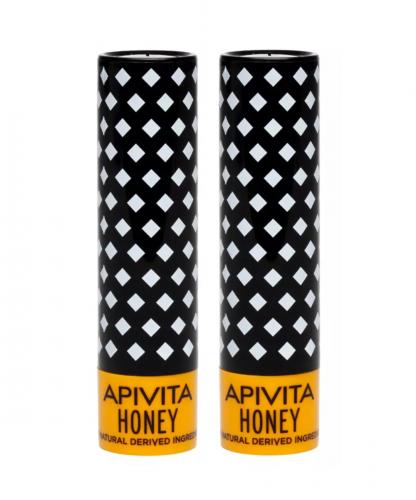 Апивита Увлажняющий био-уход с медом для губ, 2 х 4,4 г (Apivita, Lip Care)