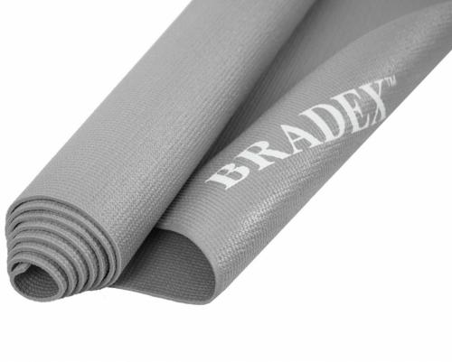 Брадекс Коврик для йоги и фитнеса, серый, 190х61х0,5 см (Bradex, ), фото-2