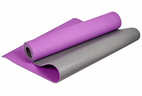 Брадекс Двухслойный коврик для йоги и фитнеса, фиолетовый, 173х61х0,6 см (Bradex, )