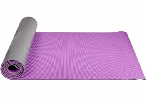 Брадекс Двухслойный коврик для йоги и фитнеса, фиолетовый, 173х61х0,6 см (Bradex, ), фото-3