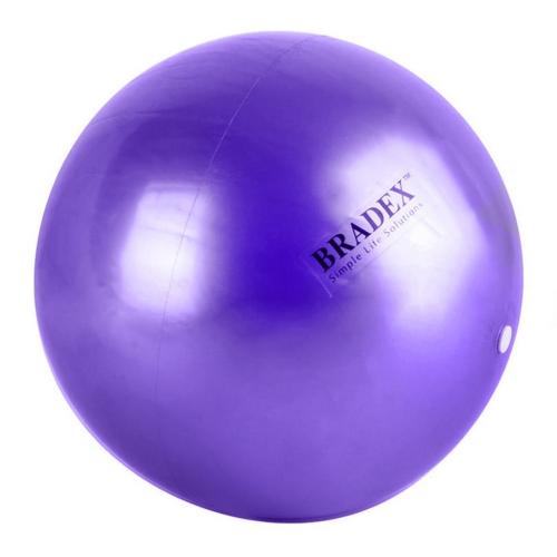 Брадекс Мяч для фитнеса, йоги и пилатеса &quot;Фитбол&quot;, фиолетовый, диаметр 25 см (Bradex, )