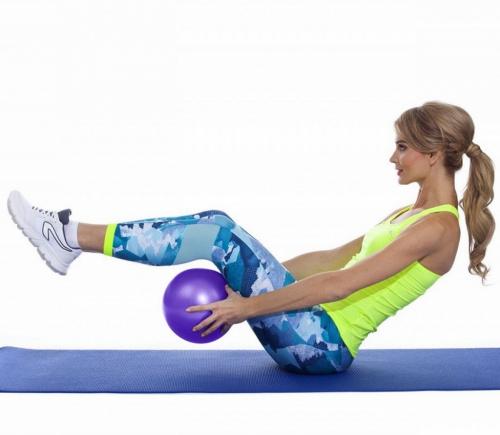 Брадекс Мяч для фитнеса, йоги и пилатеса &quot;Фитбол&quot;, фиолетовый, диаметр 25 см (Bradex, ), фото-4
