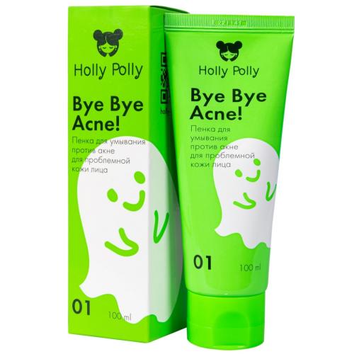 Холли Полли Пенка для умывания лица против акне и воспалений, 100 мл (Holly Polly, Bye Bye Acne!)