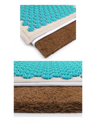 Жезатон Массажный акупунктурный коврик EcoLife бирюзовый, 72 х 42 см (Gezatone, Акупунктурные коврики и подушки), фото-2