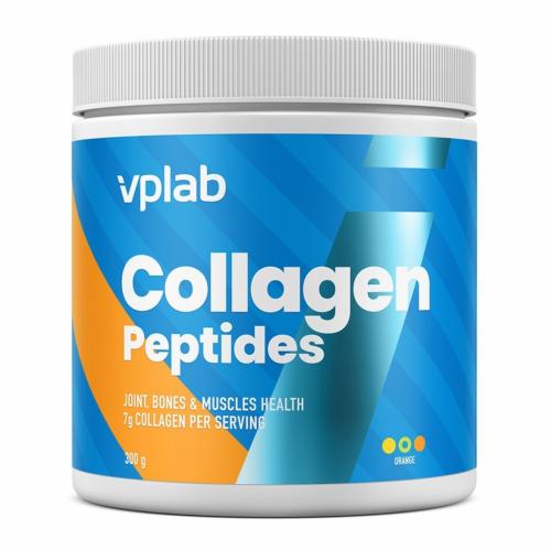 ВПЛаб Комплекс Collagen Peptides со вкусом апельсина для поддержки красоты и молодости, 300 г (VPLab, Core)