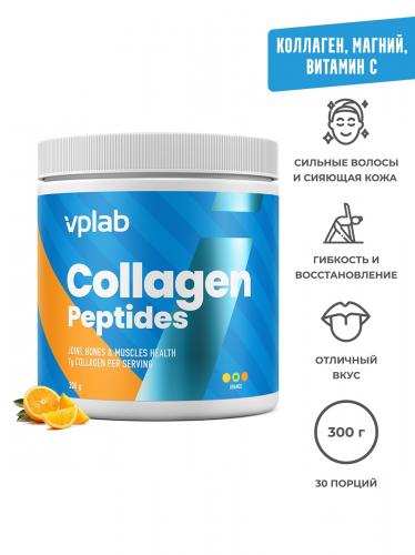 ВПЛаб Комплекс Collagen Peptides со вкусом апельсина для поддержки красоты и молодости, 300 г (VPLab, Core), фото-6