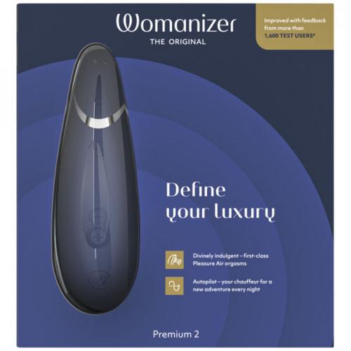 Вуманайзер Бесконтактный клиторальный стимулятор Premium 2, синий (Womanizer, Premium), фото-6