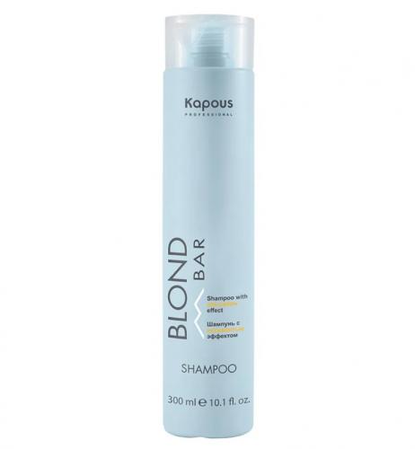 Капус Профессионал Бессульфатный шампунь с антижелтым эффектом, 300 мл (Kapous Professional, Kapous Professional, Blond Bar)
