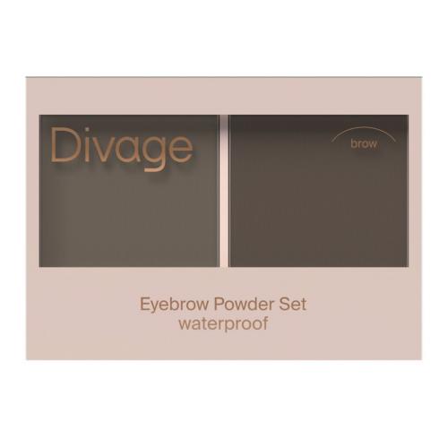 Диваж Набор теней для бровей Waterproof Brow Powder Set, 4 гр (Divage, Брови)