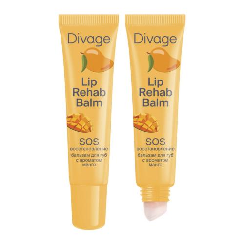 Диваж Бальзам SOS-восстановление для губ Lip Rehab Balm, 12 мл (Divage, Губы)