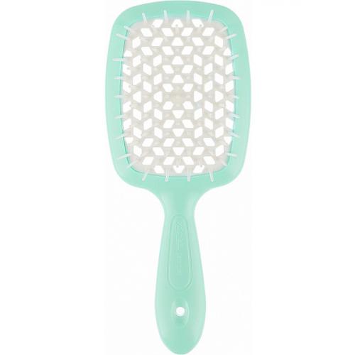 Джанеке Щетка Superbrush с закругленными зубчиками мятно-белая, 20,3 х 8,5 х 3,1 см (Janeke, Щетки)