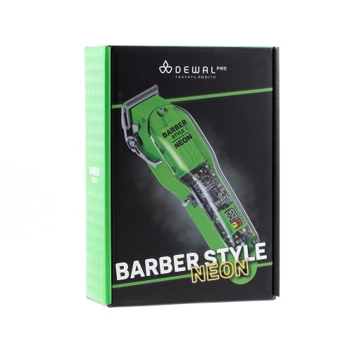 Деваль Про Машинка для стрижки Barber Style Neon Green, 6 насадок (Dewal Pro, Машинки), фото-11