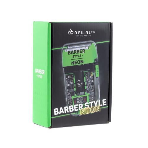 Деваль Про Шейвер для проработки контуров и бороды Barber Style Neon Green, зеленый (Dewal Pro, Машинки), фото-10