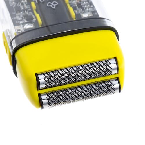 Деваль Про Шейвер для проработки контуров и бороды Barber Style Neon Yellow, желтый (Dewal Pro, Машинки), фото-9