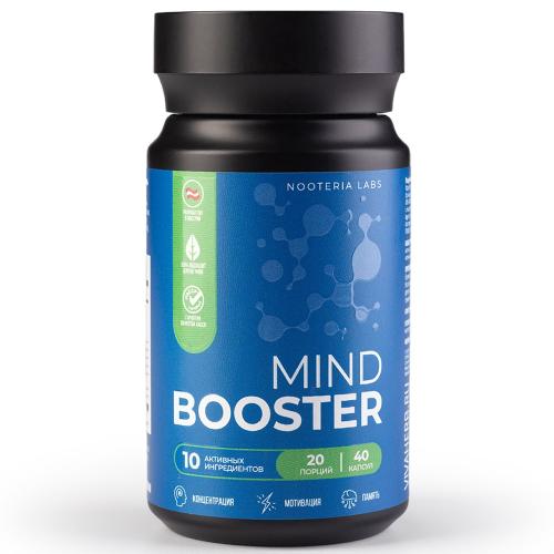 Ноотериа Лабс Комплекс для работоспособности, памяти и концентрации MindBooster, 40 капсул (Nooteria Labs, )