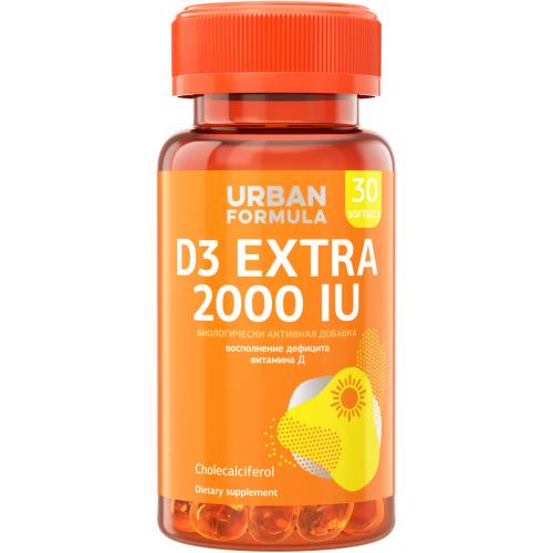 Урбан Формула Витамин D3 Extra 2000 МЕ, 30 капсул (Urban Formula, General)