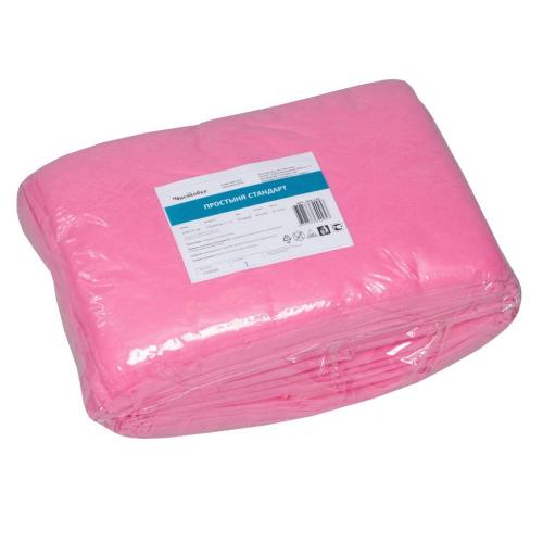 Простыня стандарт розовая 200 х 70 см, 20 шт (Чистовье, Универсальные расходные материалы, Одноразовые простыни), фото-2