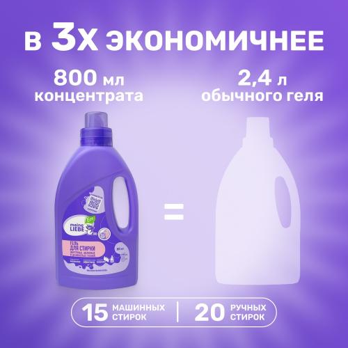 Майне Либе Гель-коцентрат для стирки шерстяных, шелковых и деликатных тканей, 800 мл  (Meine Liebe, Стирка), фото-5