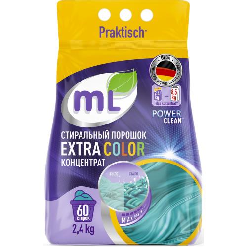 Майне Либе Стиральный порошок-концентрат для цветного белья Extra Color, 2,4 кг  (Meine Liebe, Стирка)