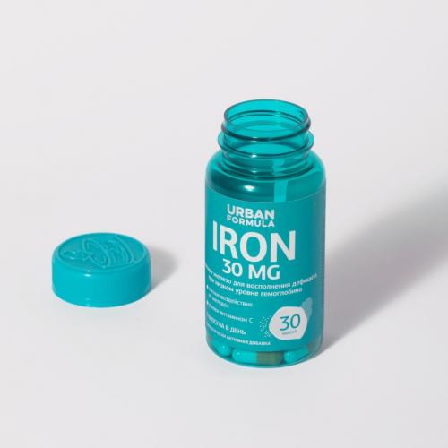 Комплекс Iron для восполнения дефицита железа 30 мг, 30 капсул (Basic), фото-3