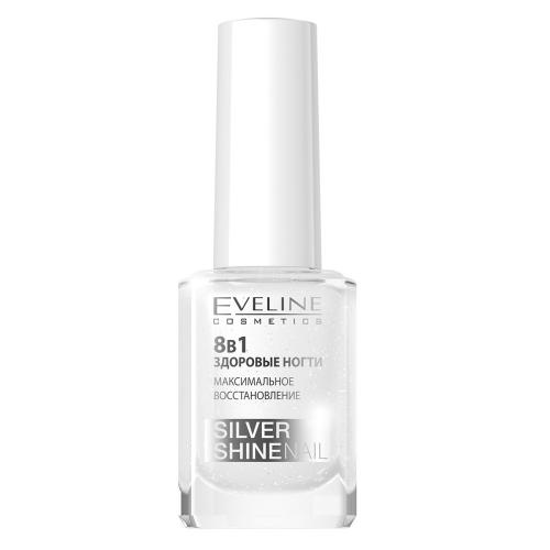 Эвелин Косметикс Средство для максимального восстановления ногтей 8 в 1 Здоровые ногти. Silver Shine, 12 мл (Eveline Cosmetics, Nail Therapy), фото-2