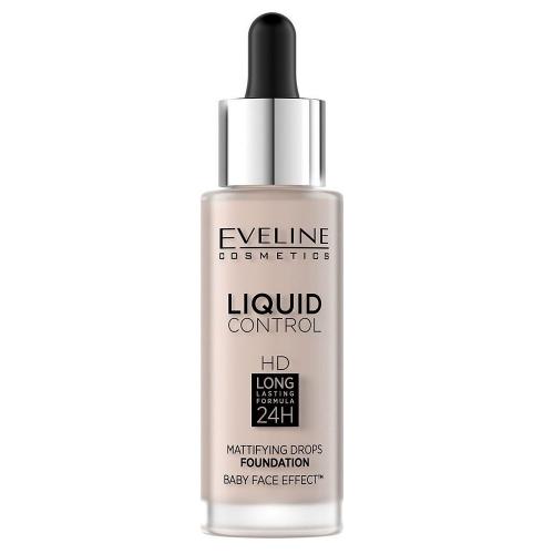 Эвелин Косметикс Инновационная жидкая тональная основа Liquid Control Ivory 005, 32 мл (Eveline Cosmetics, Декоративная косметика)