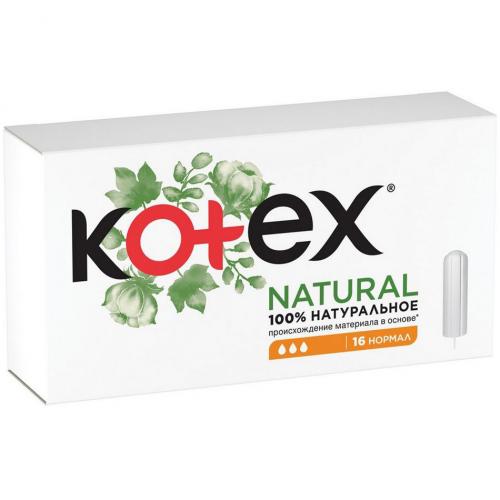 Котекс Тампоны Natural Normal, 16 шт (Kotex, Тампоны)