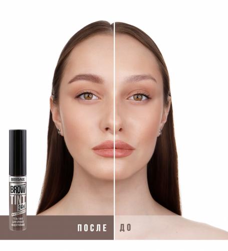 Люксвизаж Водостойкий гель-тинт для бровей Brow Tint Waterproof 24h, 5 г (Luxvisage, Брови), фото-4