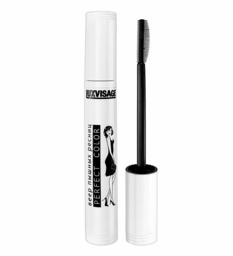 Люксвизаж Тушь для пышных ресниц Perfect Color Веер черная, 9 г (Luxvisage, Глаза)