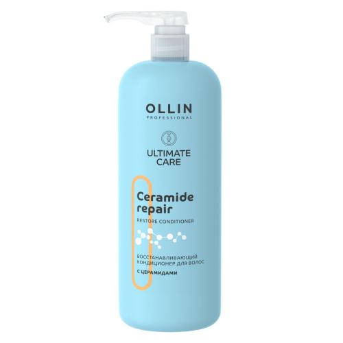 Оллин Восстанавливающий кондиционер для волос с церамидами, 1000 мл (Ollin Professional, Уход за волосами, Ultimate Care)